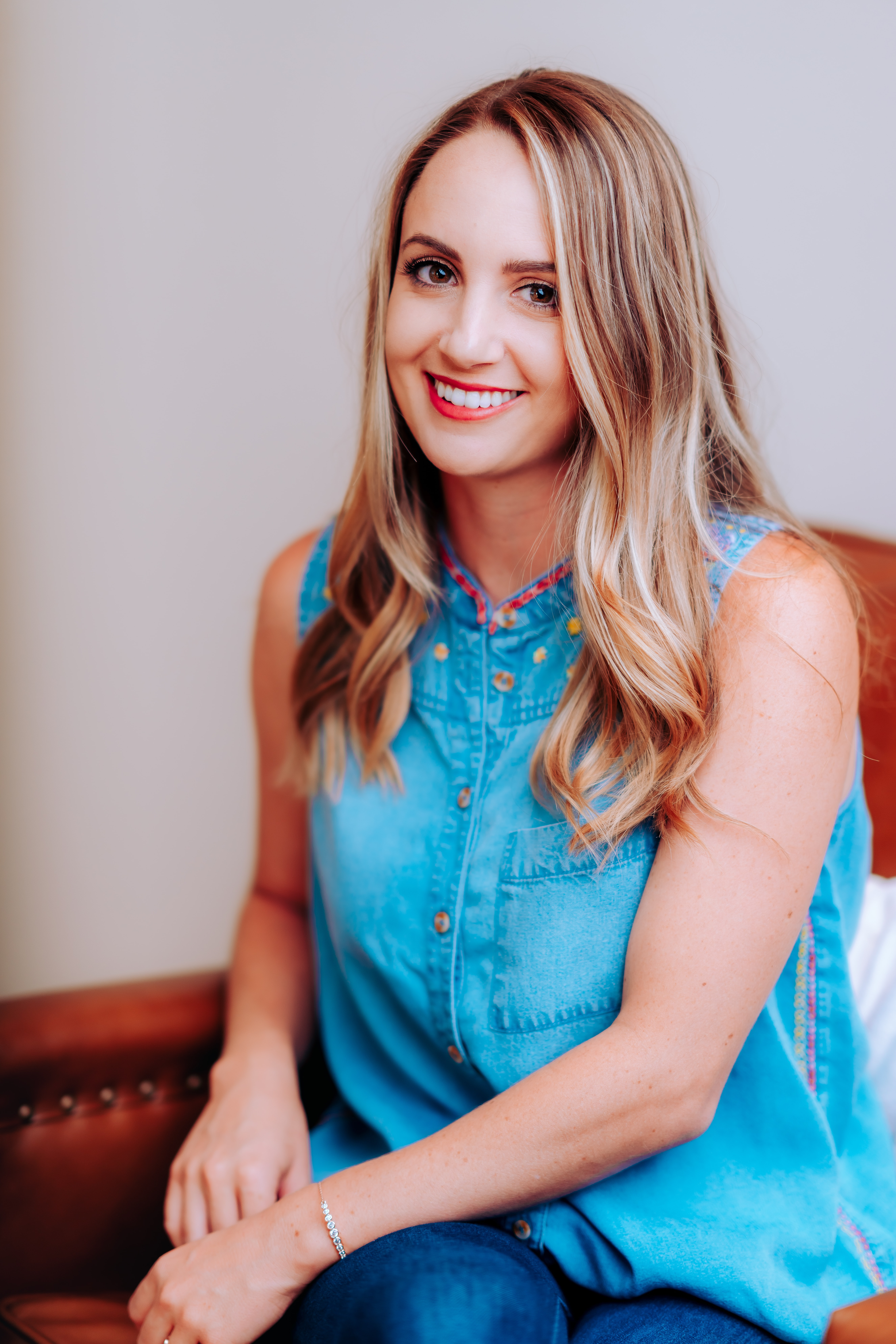 woman smiling